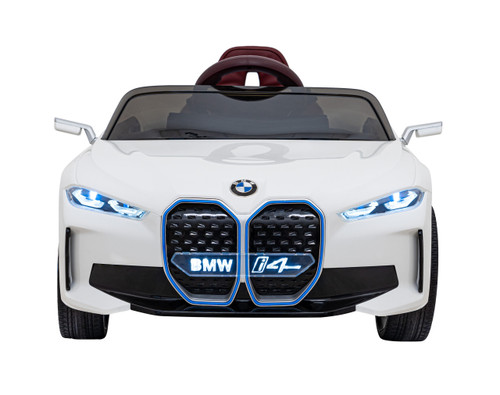 Kids Licensed White BMW i4 Series 12v Ride on Car & Remote - Image 2